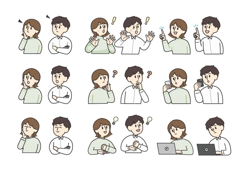 ビジネスにも！シンプルなカットイラスト描きます 商用利用◎資料に添えたり使い勝手の良いイラストです イメージ6