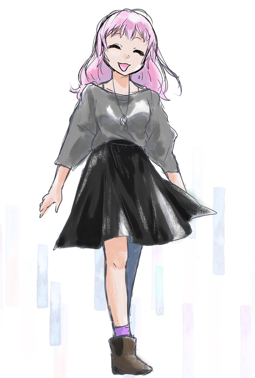 立ち絵、デフォルメ、オリジナルキャラクター描きます グッズなどにもできます。背景透過付き！ イメージ2
