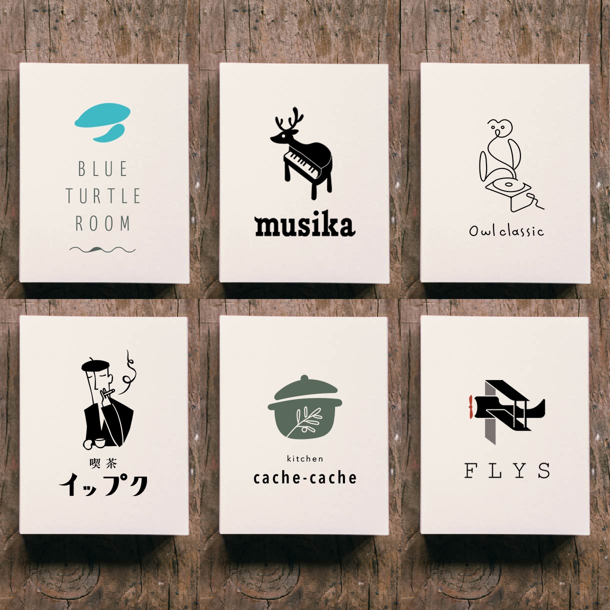 ポップでおしゃれなイラストロゴを制作します アーティスト兼デザイナーが手描きからロゴを制作します イメージ1