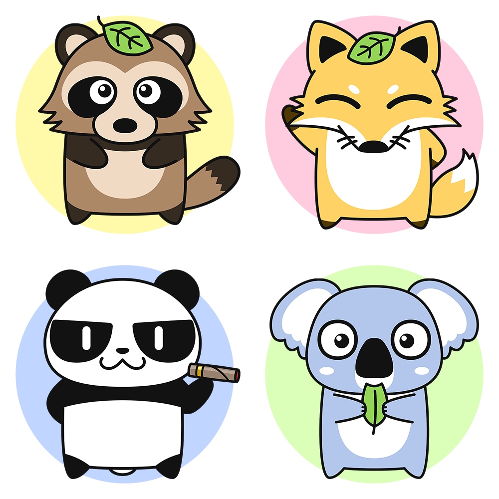 喜怒哀楽4点セット！かわいい動物を擬人化させます YouTubeのマスコットキャラクターにどうですか？ イメージ5