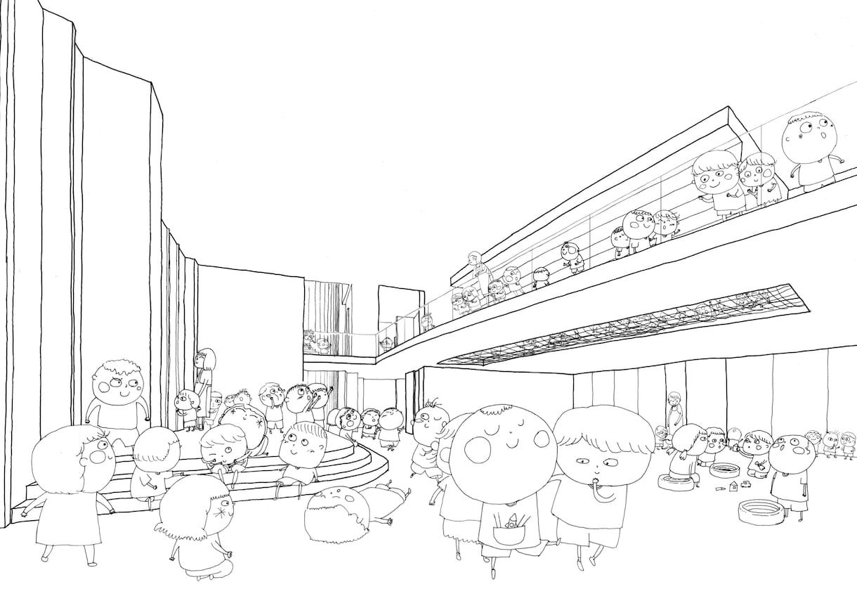 個性派イラスト（モノクロ）でプレゼンを引き立てます 【現役2級建築士による、建築イラストパース作成サービス】 イメージ5