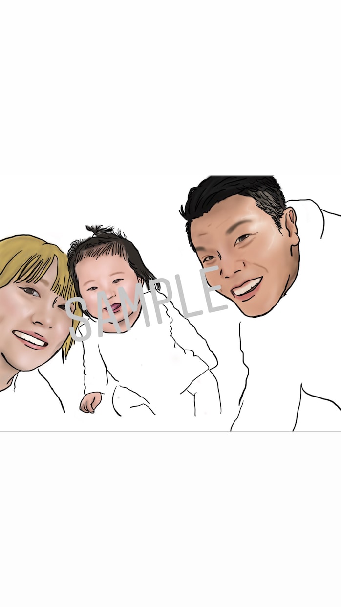 似顔絵描きます 似顔絵を描きます♪写真の合成などもできます イメージ4