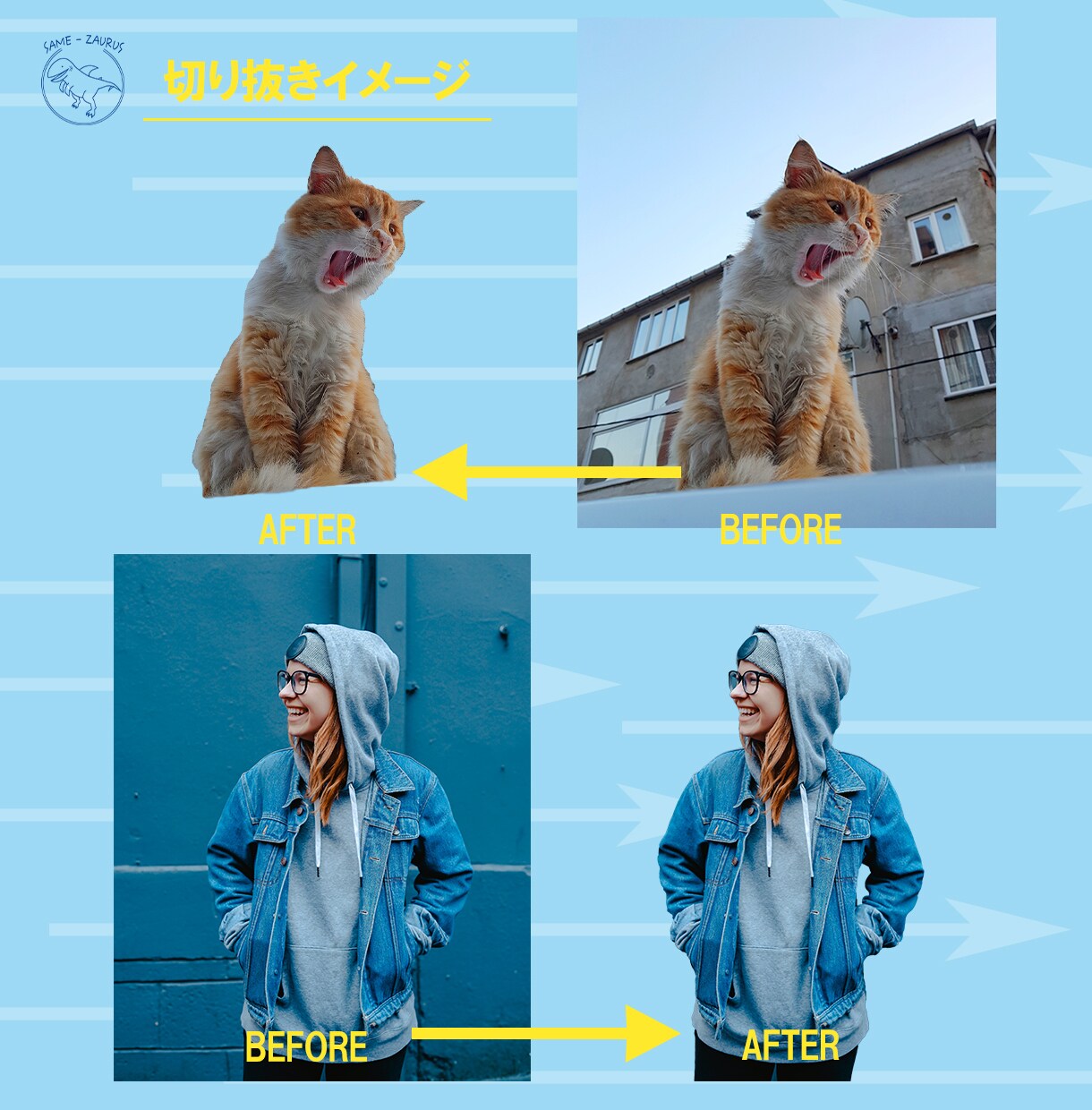 光速!!で写真・画像・イラストの切り抜きいたします 【年末年始も営業！】4枚/1000円！光速で切り抜きを納品! イメージ3