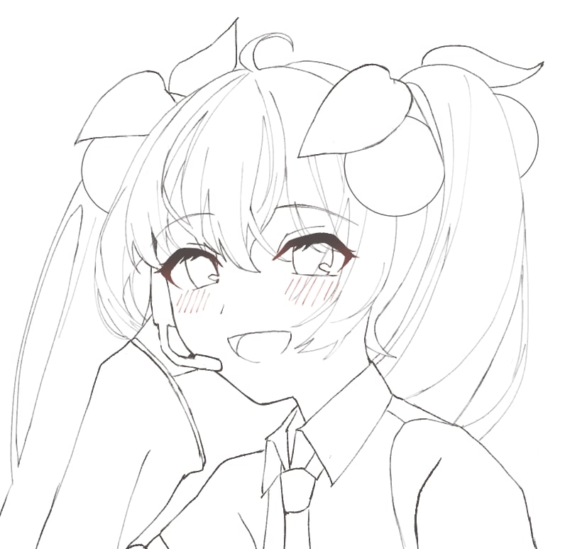 ラフから線画描き起こし、ご要望あれば色塗りできます 線画作業代行！下書きやラフ段階からの線画描き起こしします イメージ6