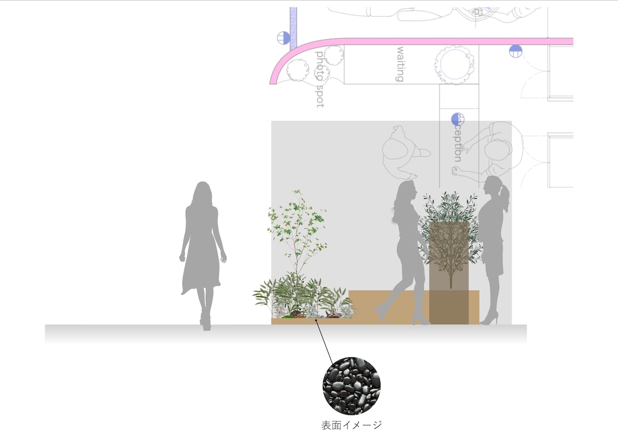 図面・パースから植物を選定します 植物・鉢・配置・管理条件まで提案します イメージ3