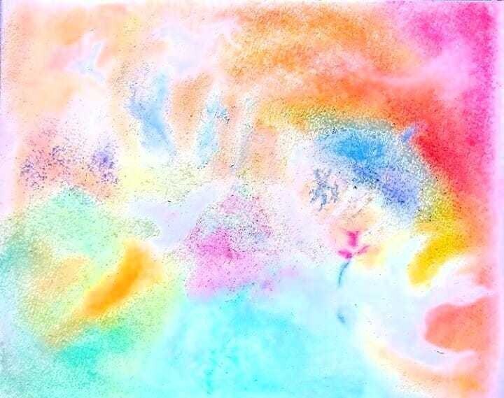 絵はがきでも出せ、額縁にも入れられます ホスピタルアート・セラピーアート絵はがき イメージ1