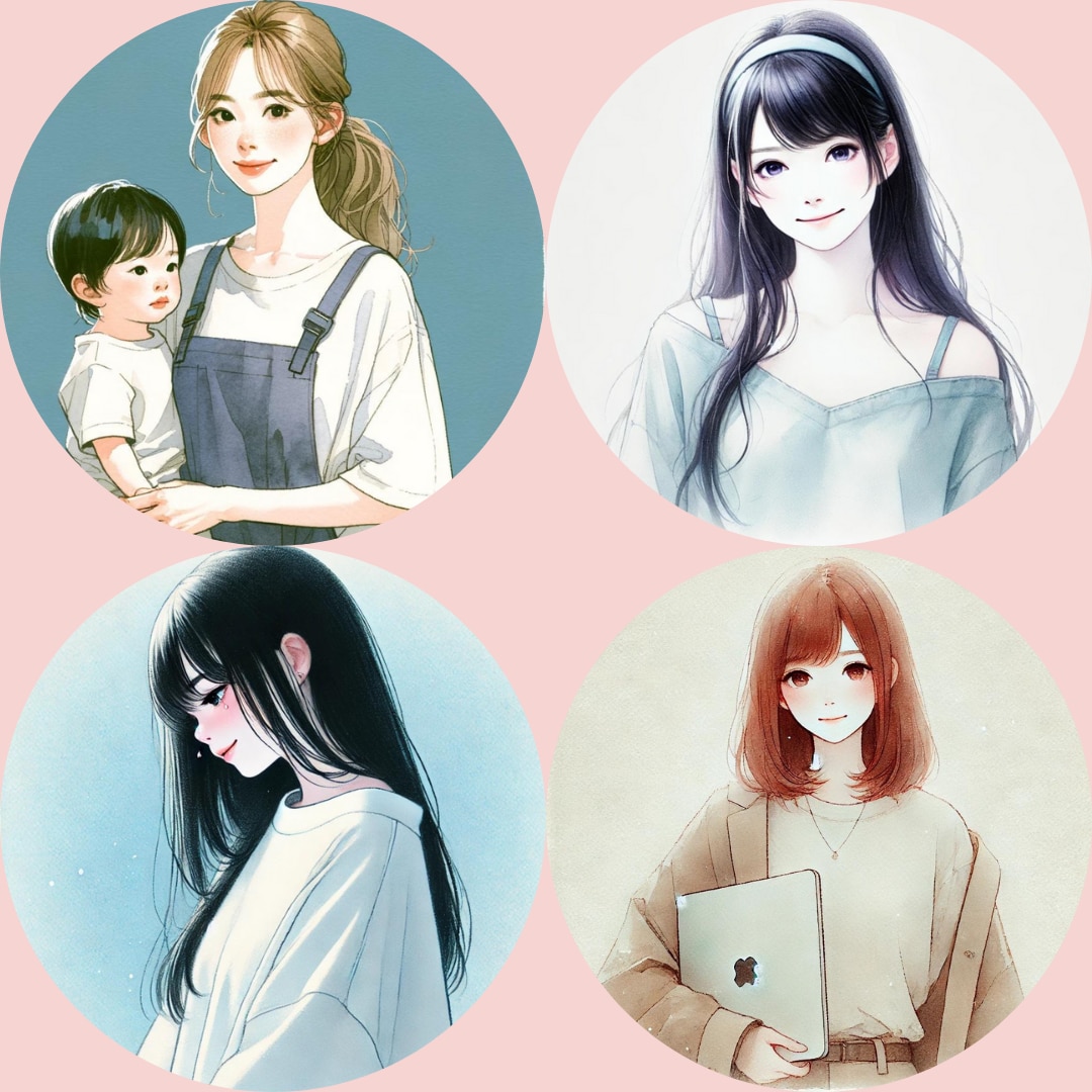 残り3名様　特別価格おしゃれ水彩画アイコン描きます ♡商用利用OK♡カラーオプション無料♡〜5日のスピード納品 イメージ3