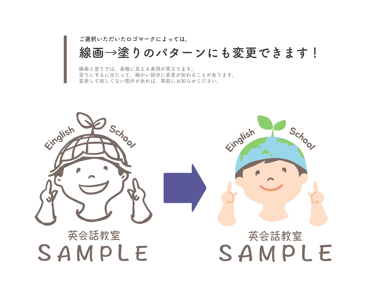 セミオーダーで簡単！やさしい雰囲気のロゴ制作します 短納期｜イメージのズレがないので安心です イメージ6