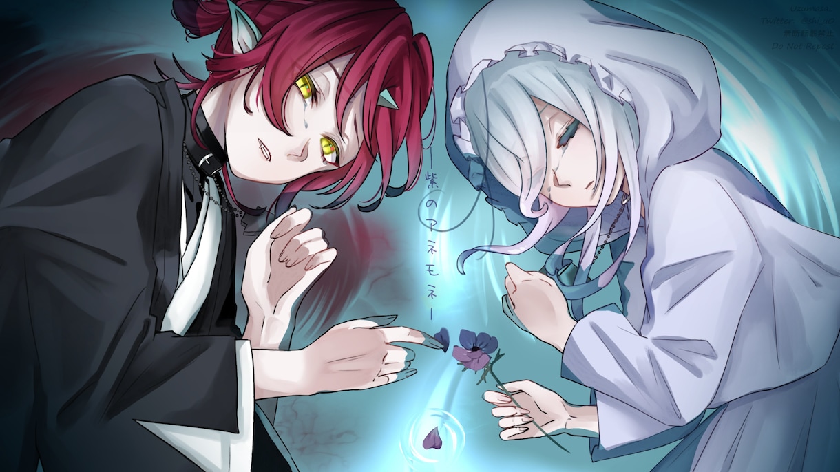 イラスト制作いたします 動画内/サムネ 挿絵 イラスト全般等 儚げな雰囲気が得意です イメージ7