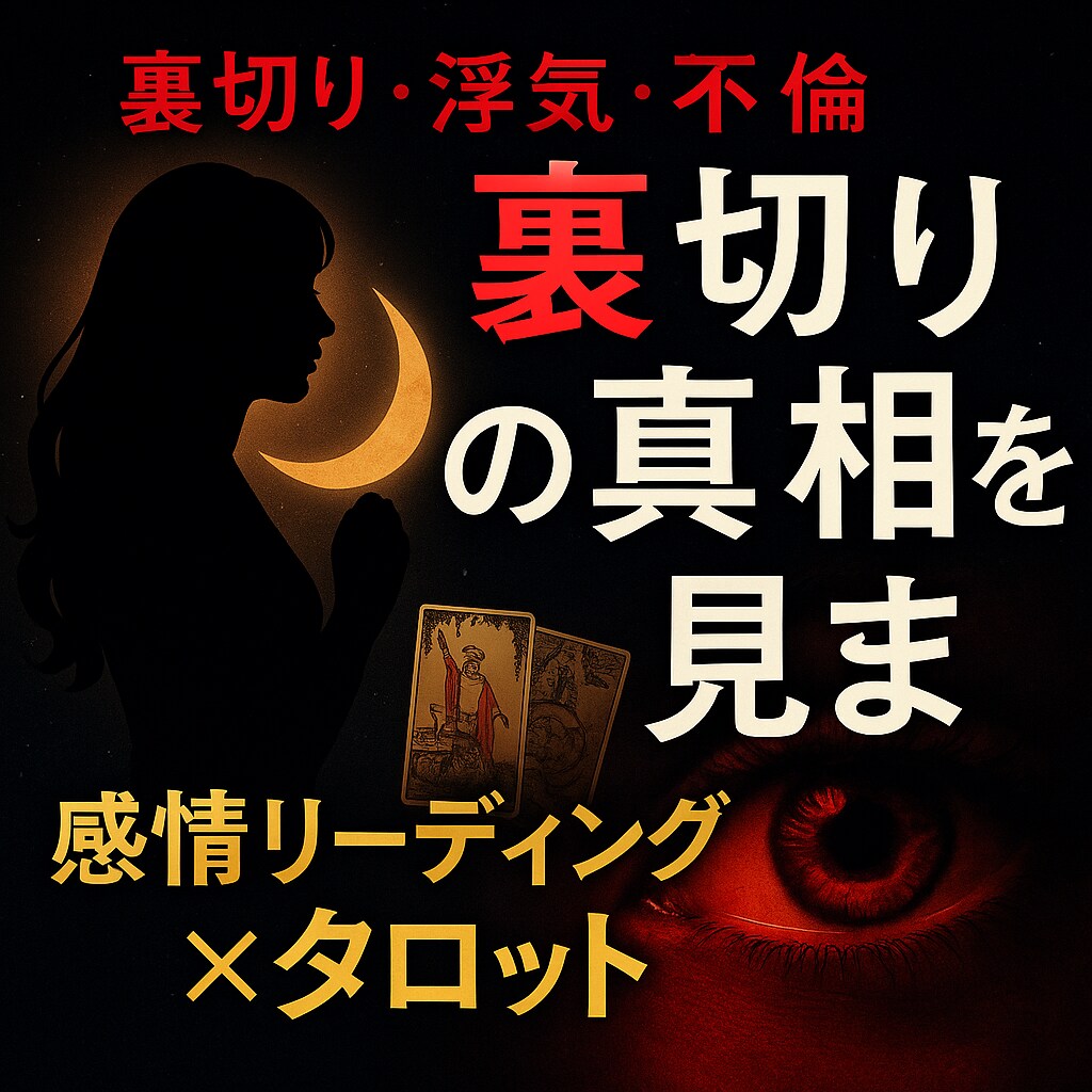 その“違和感”…浮気・不倫の真相を視ます 浮気・不倫の真相を視ます／感情リーディング×タロットで透視 イメージ1
