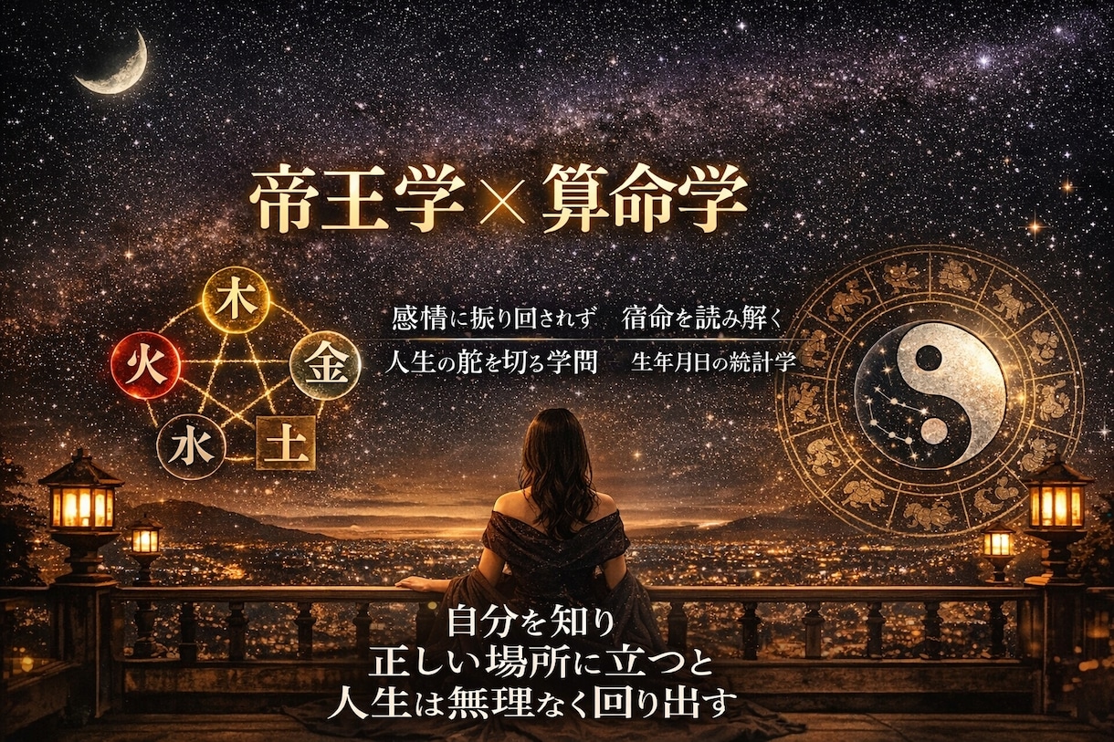 あなたの宿命のヒントをお教えします 帝王学×算命学×数秘術 現実に活かせる開運アドバイス付き！ イメージ1