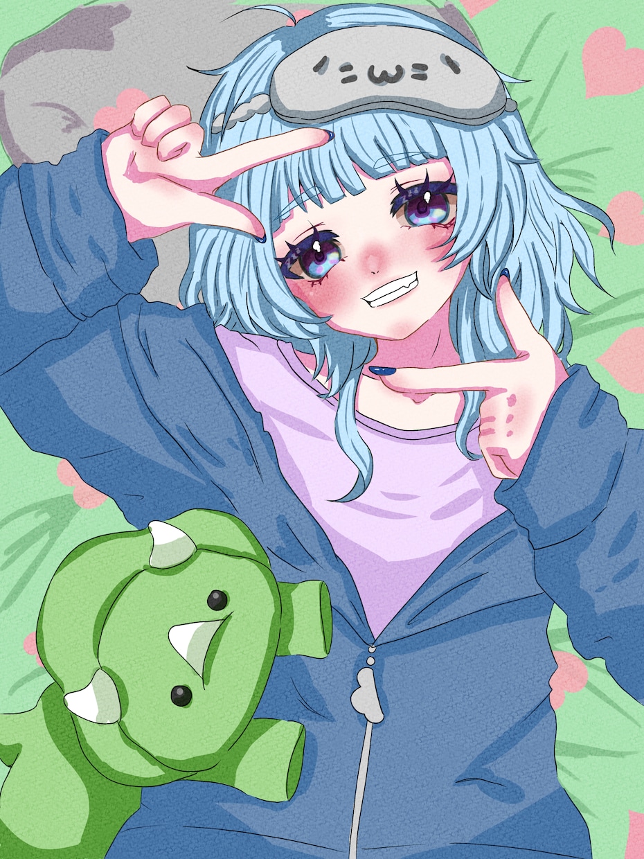 サムネ用やアイコン用イラスト描きます アイコン、1枚絵（バストアップ）、サムネイラストなど描きます イメージ1