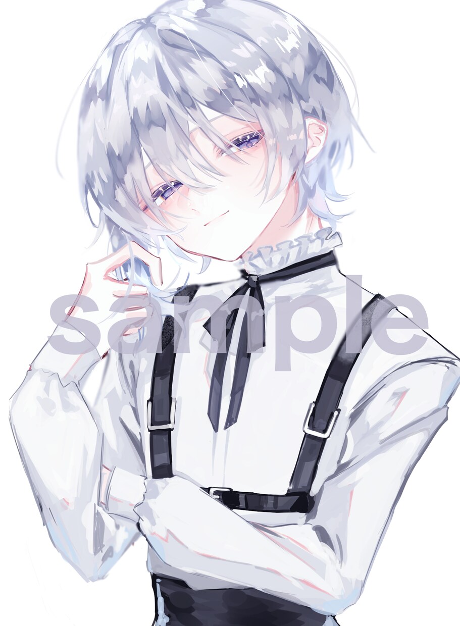 中性的な子・動画サムネイル・アイコン描きます 一枚絵、動画用サムネイルやアイコンのイラスト描きます！ イメージ1