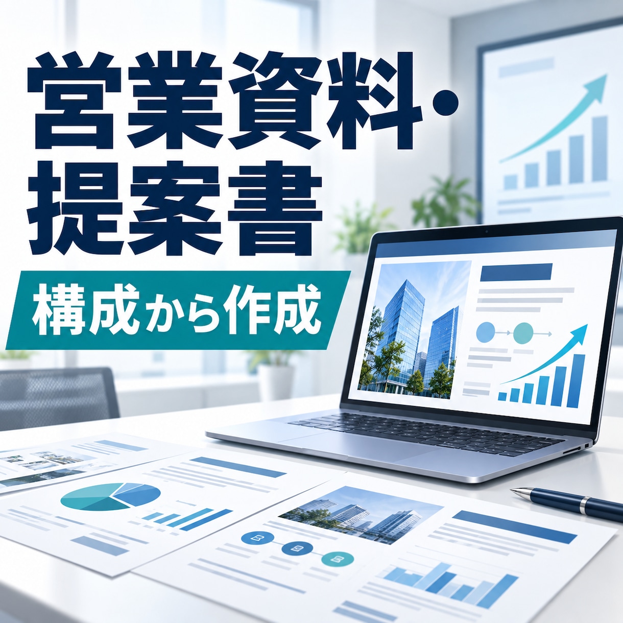 営業資料・提案書を構成から作成しますます 伝わる営業資料を構成から丁寧に作成します イメージ1