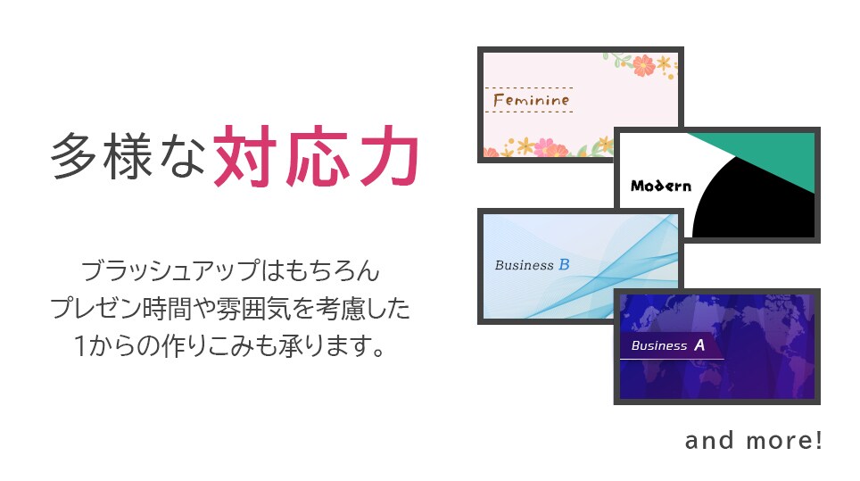 デザイナーがあなたのプレゼンを全力サポートします プロが仕上げる資料で自信を持ってプレゼンしませんか？ イメージ3