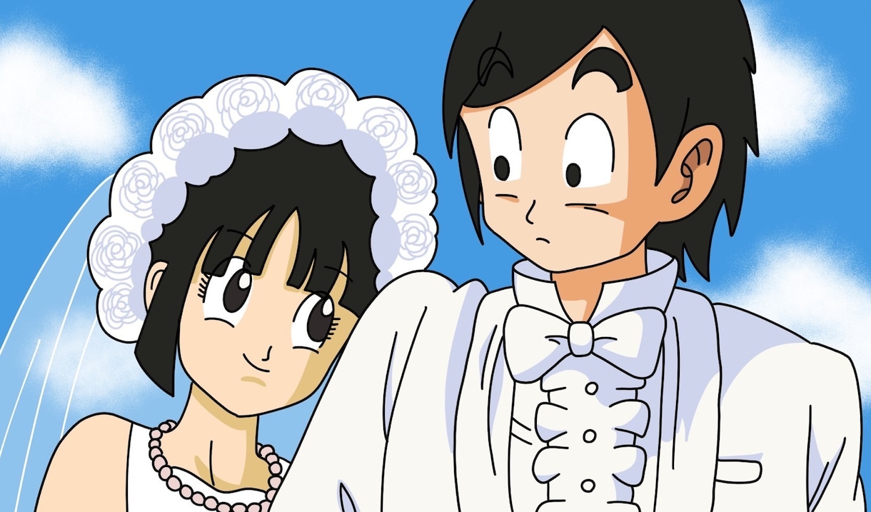ドラゴンボールファン向け！アニメ風似顔絵描きます 家族写真やウェルカムボードにもピッタリ！ イメージ2