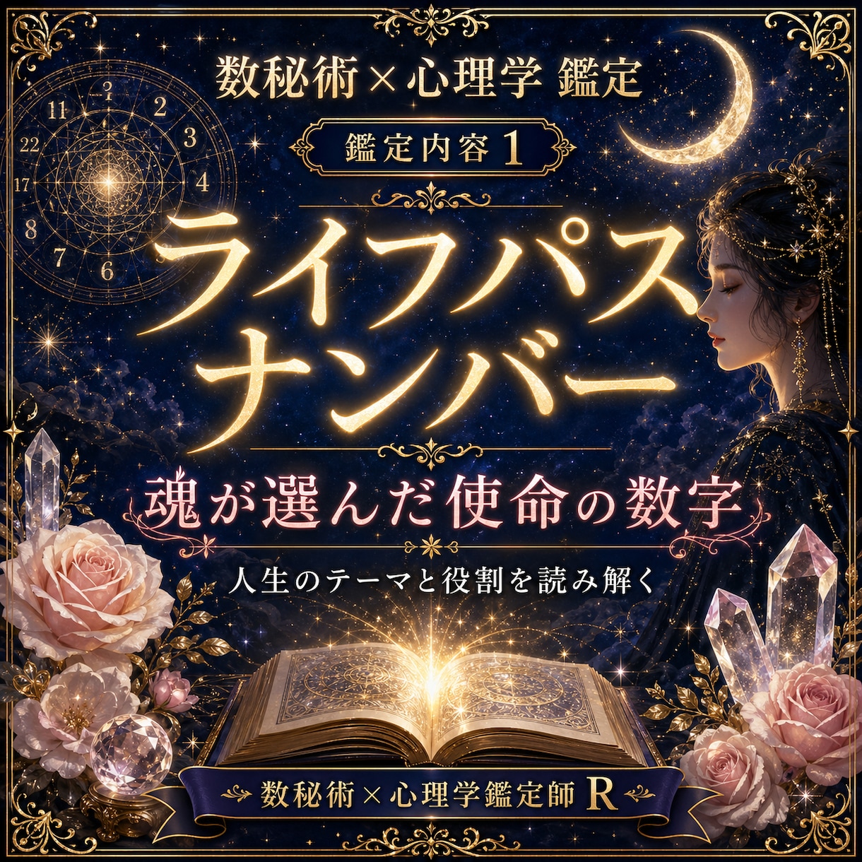 数秘術×心理学であなたの本質と強みを鑑定します 自分を知ることが、人生を整える第一歩 イメージ1