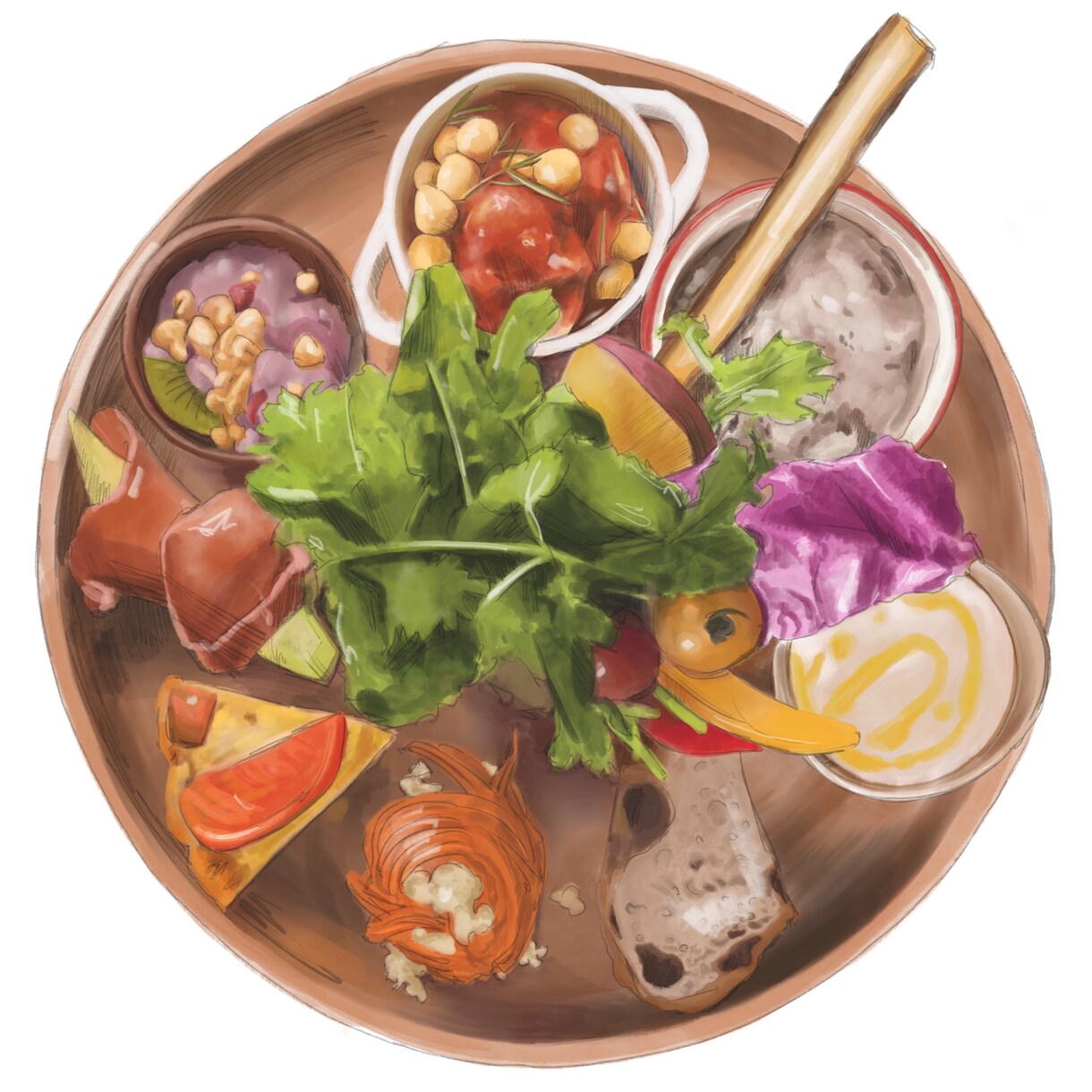 メニューイラスト、料理イラスト描きます 大手飲食店様御用達！イチオシ料理を写真以上に魅力的に描きます イメージ3