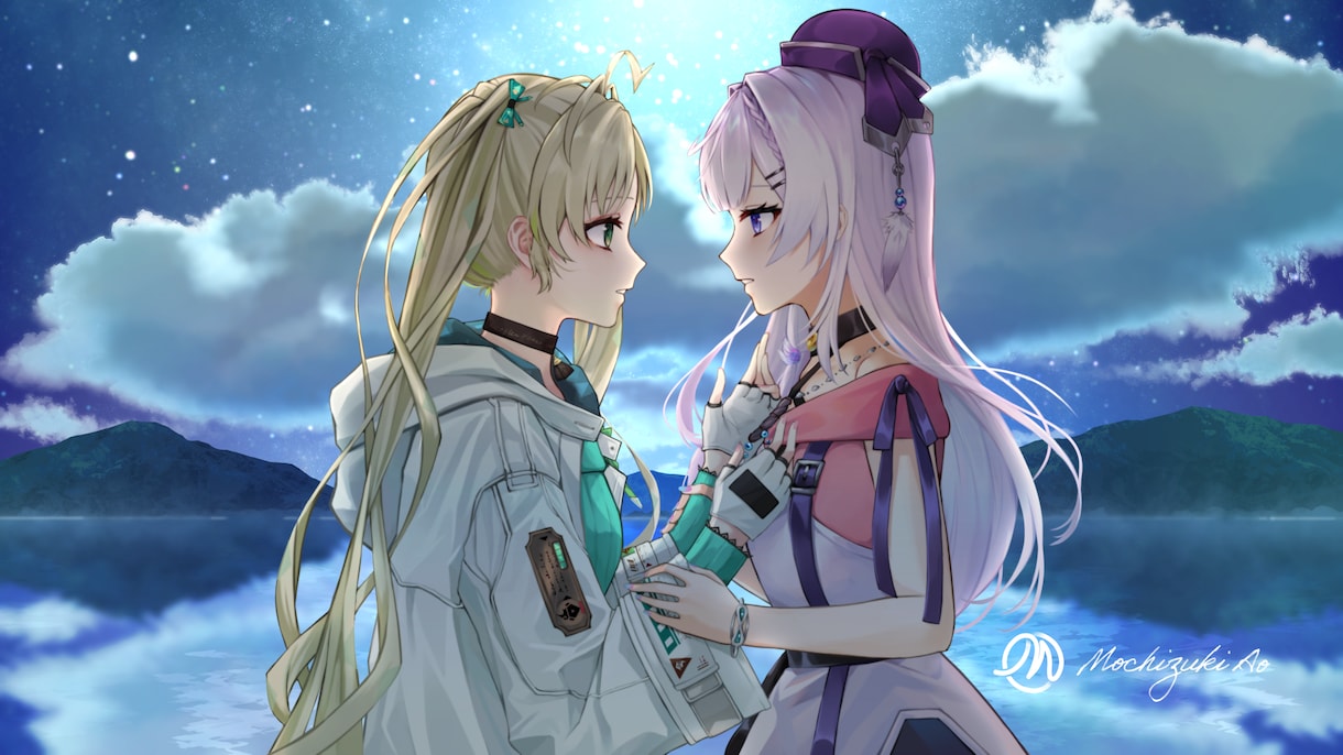 一枚絵からVtuber用立ち絵までお描きします 用途に合わせた描き方で、柔らか厚塗りもアニメ風なイラストも イメージ3