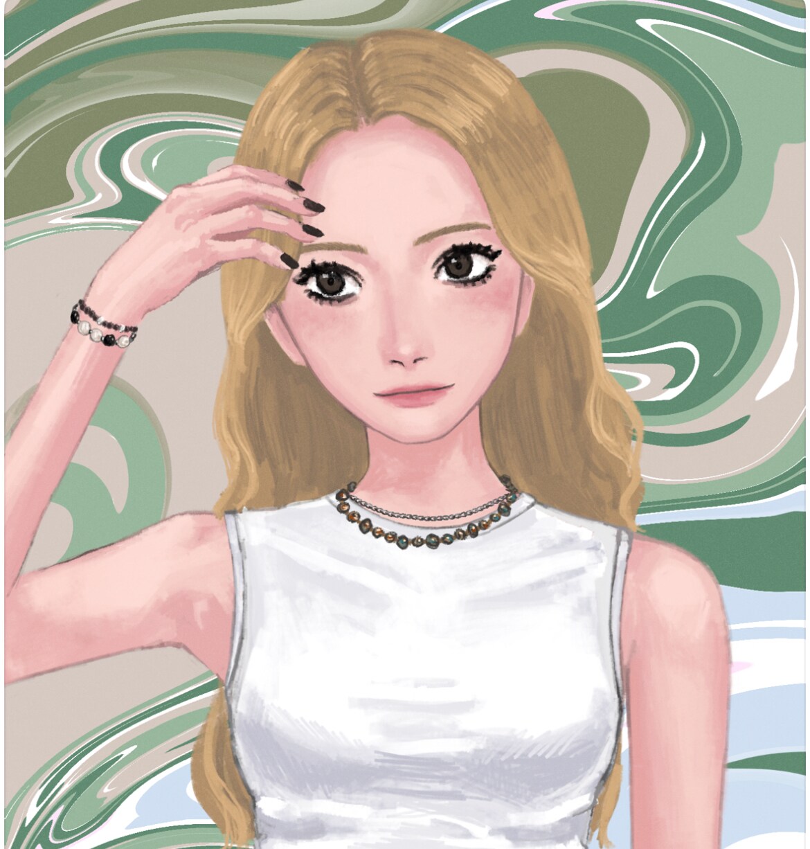 人物イラスト作成します 厚塗り調の個性的なイラスト*サムネイルやジャケットに イメージ1