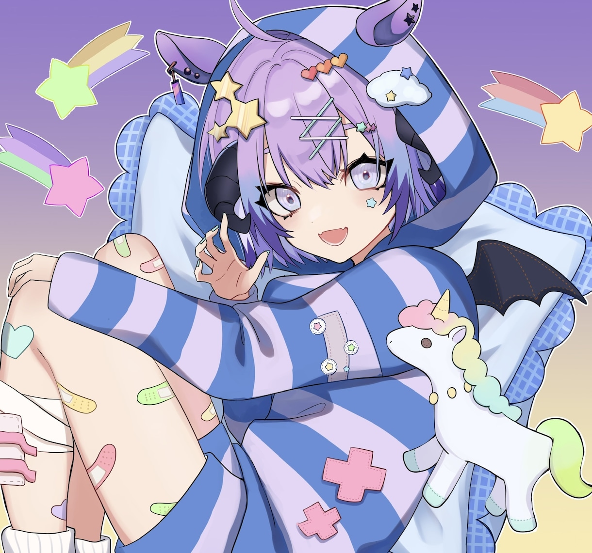ポップでかわいい☆イラスト制作します アイコン、夢絵、立ち絵、一枚絵などなどお任せ下さい！ イメージ4