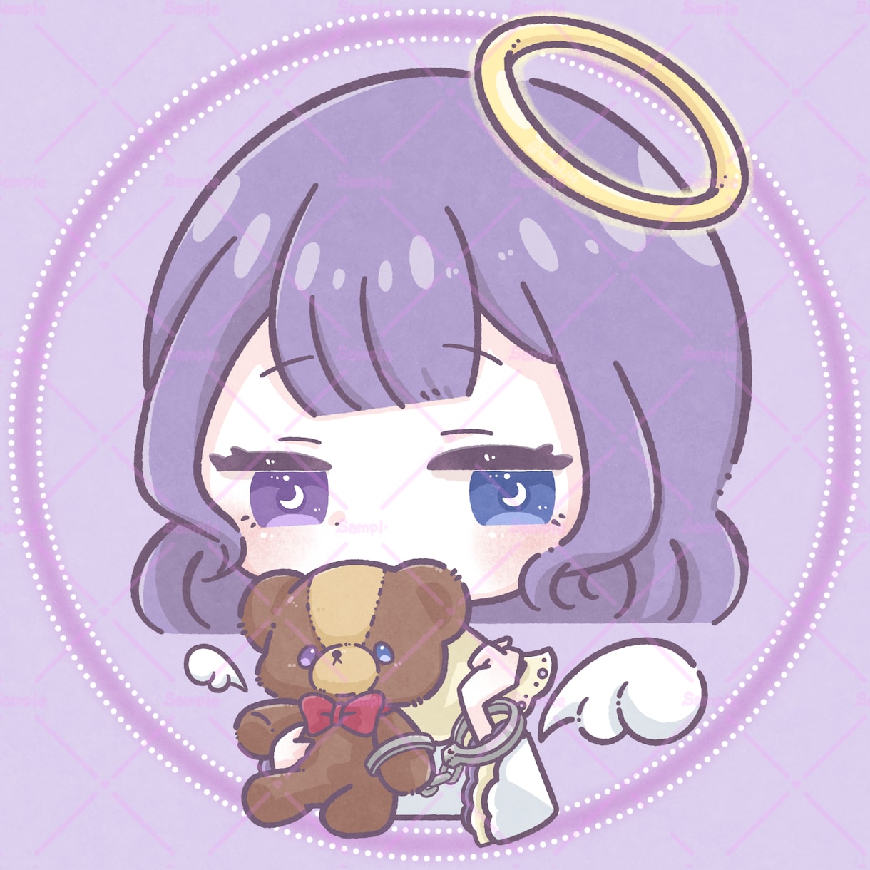 ゆるふわ可愛いSDイラストアイコン作ります SNSにピッタリ！自分だけの可愛いアイコンいかがですか？ イメージ3