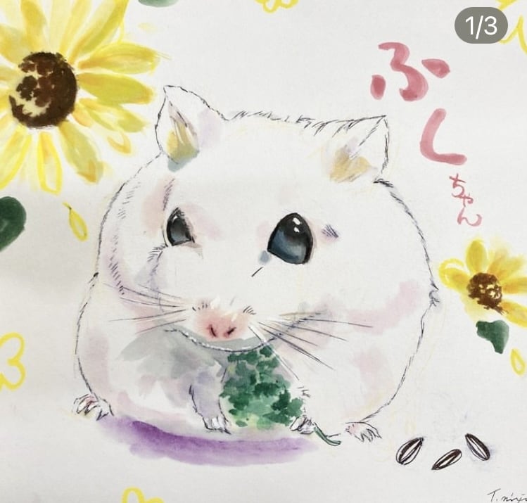 透明水彩を使用。可愛い猫の似顔絵を手描きで描きます ペット／猫／プレゼント／アート（※ワンコは別出品です） イメージ4