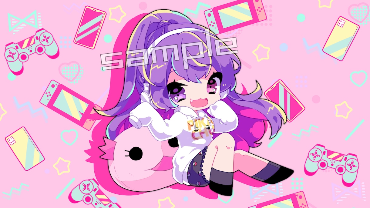 SNSのアイコンのイラスト制作します ポップなデフォルメキャラクターのアイコン描きます イメージ7