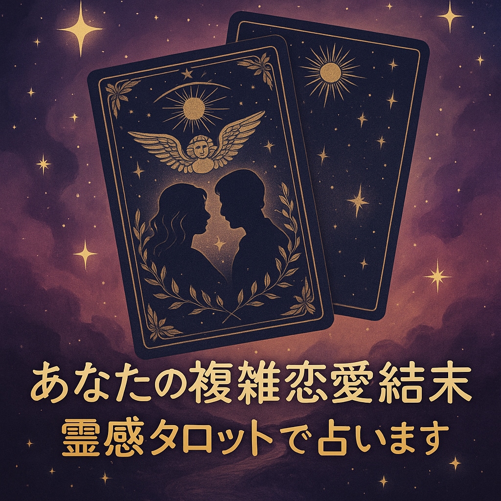 あなたの複雑恋愛の結末、霊感タロットで占います あなたの誰にも言えないその悩み、一緒に答えを導きませんか？ イメージ1