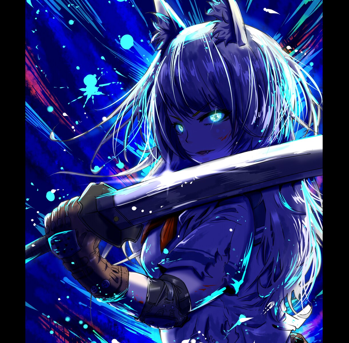 ダークでクールなイラストを作成します 生成AI不使用！人物画や一枚絵を求めている方向け イメージ5