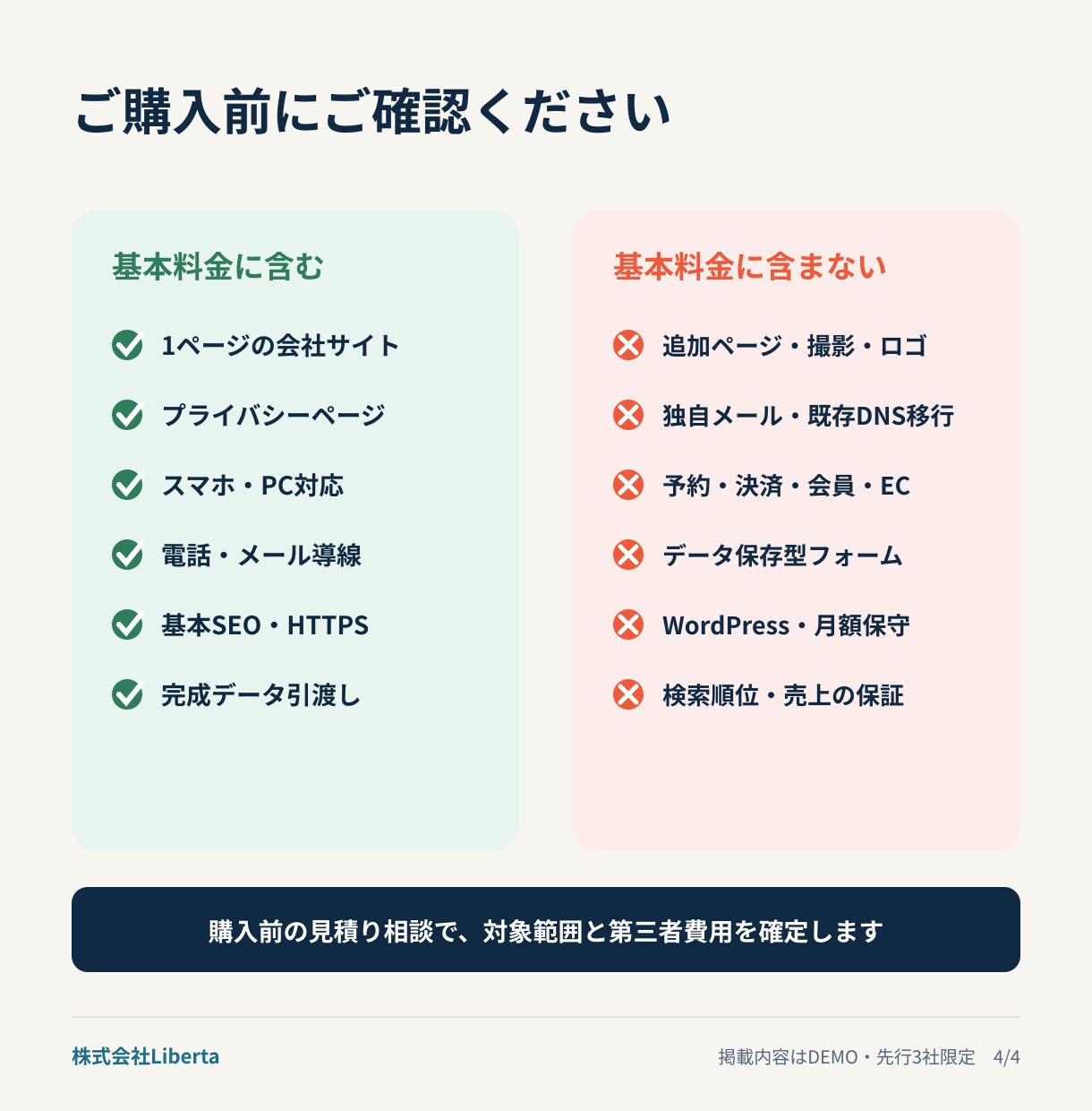 建設業・一人親方向けホームページを制作します 会社の信用と強みが伝わるスマホ対応の1ページサイト イメージ4