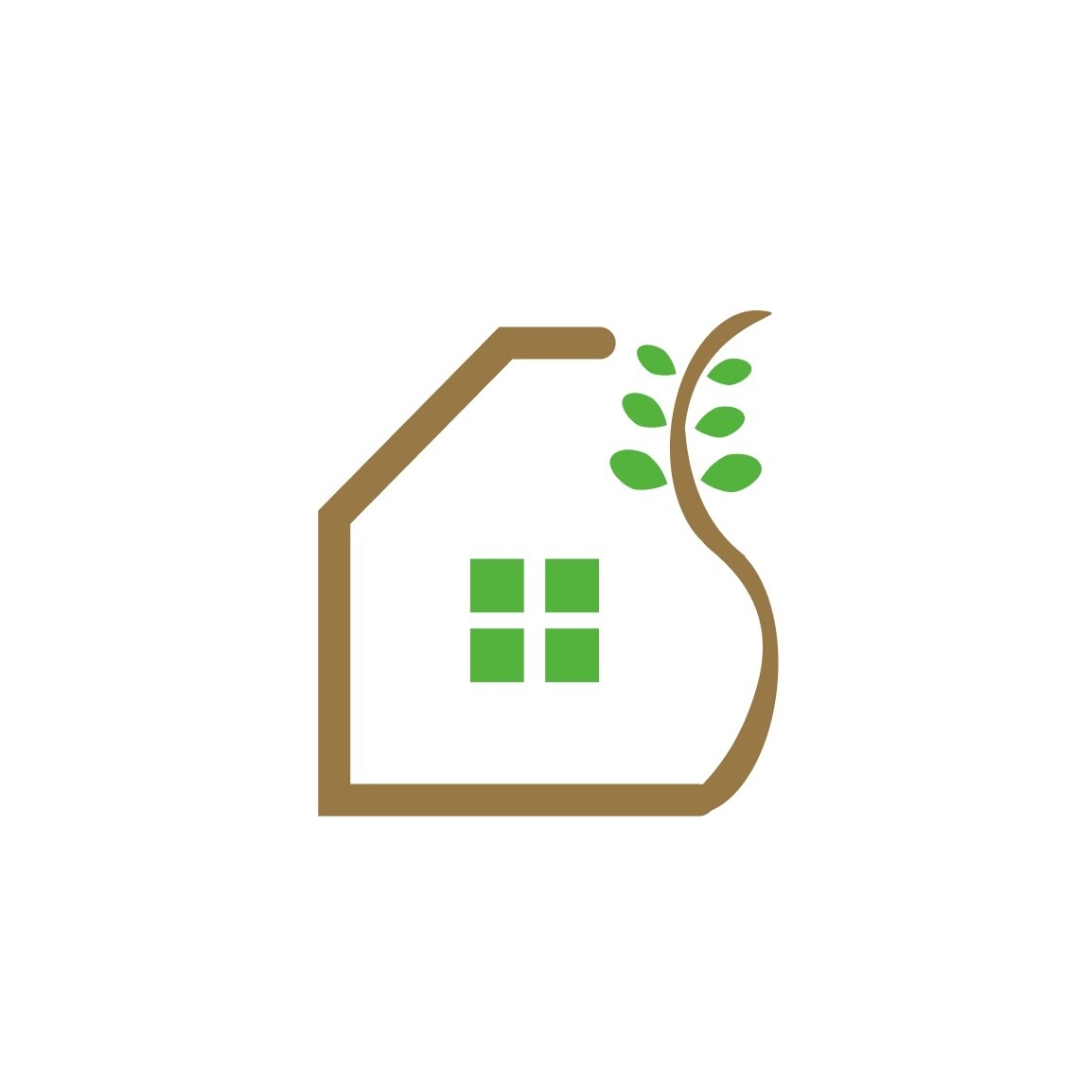 自然と家の共存をイメージしております 起業・開業などこれからオリジナルロゴが必要な方へ イメージ1