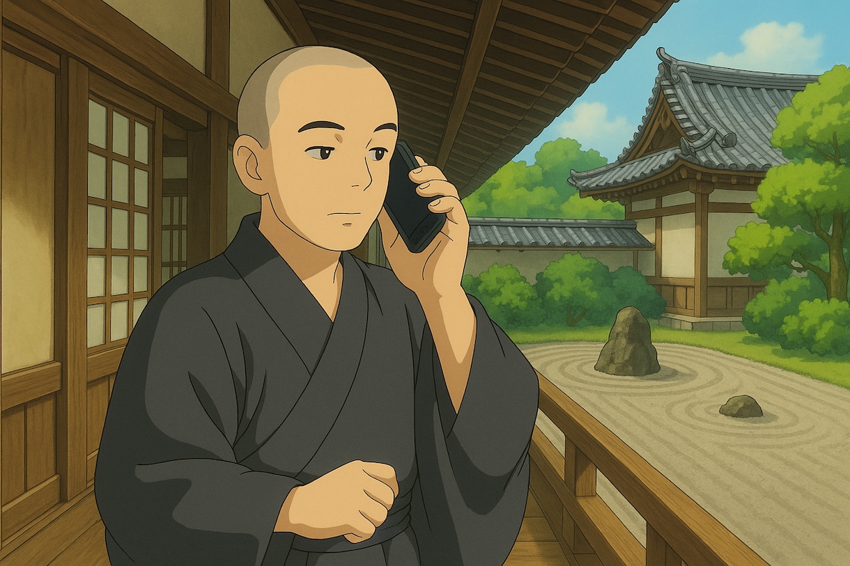 お坊さんが悩みと愚痴を聞きます 若い僧侶（雲水、お坊さん）に電話相談できるサービスです。 イメージ4
