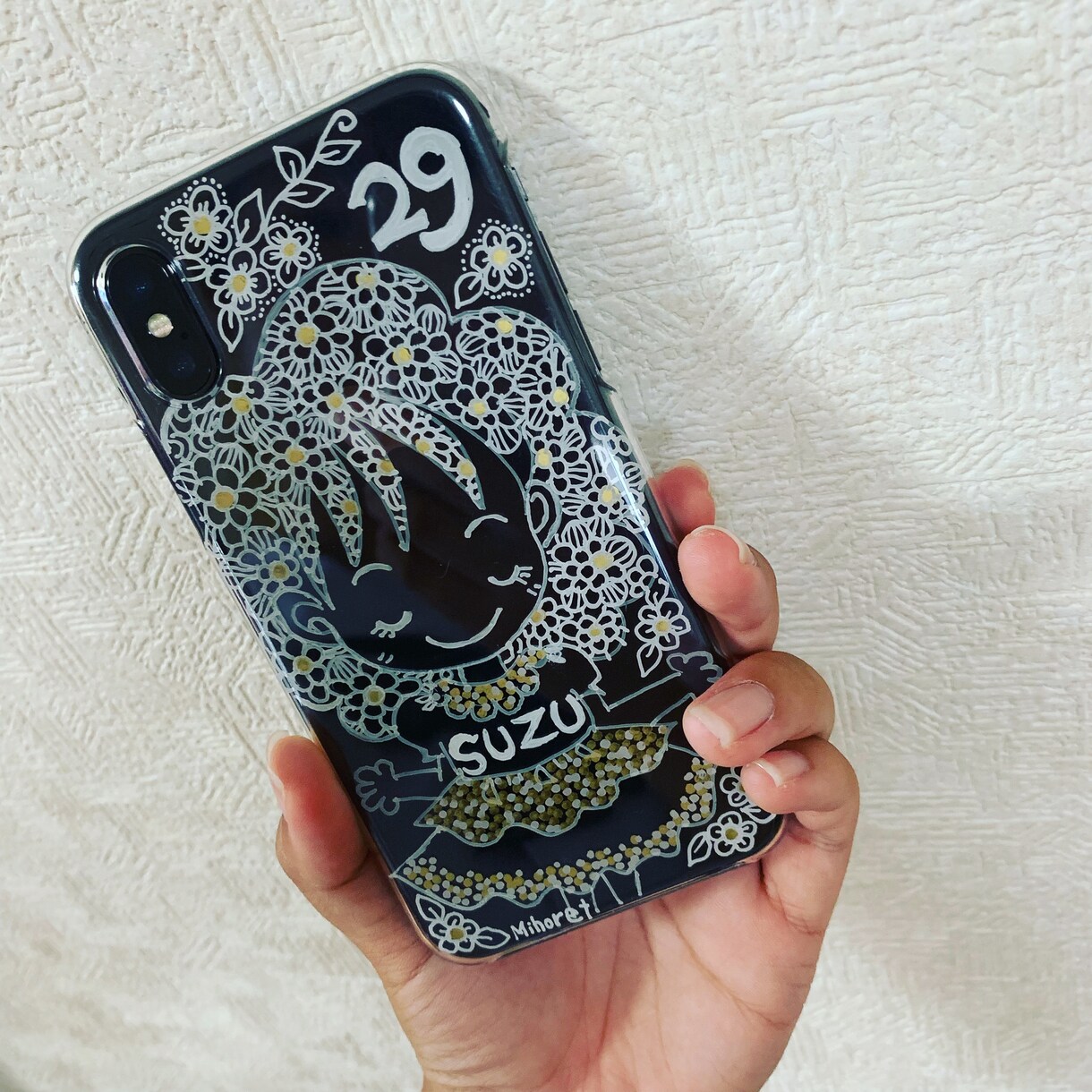 iPhoneケースに絵を描きます 手描きで透明なケースに絵を描きます イメージ6