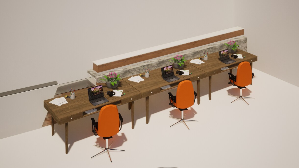 バーチャルオフィス背景作ります oviceをメインにバーチャルオフィスの背景を作ります。 イメージ6