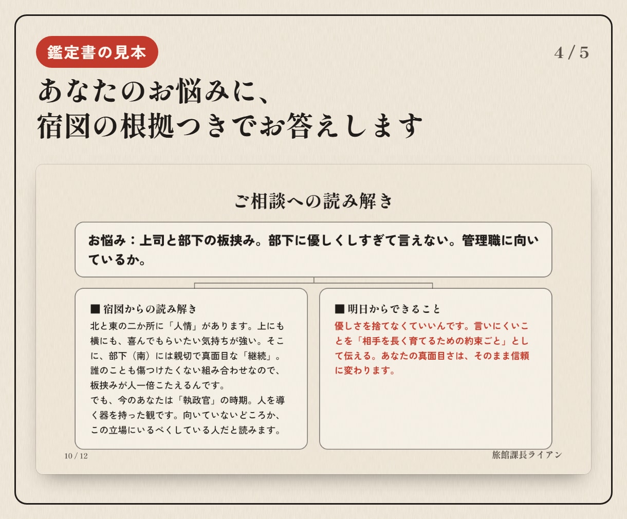 職場の人間関係を、算命学×AIでほどきます ご縁と運命をロジックでほどく次世代のAI鑑定 イメージ4