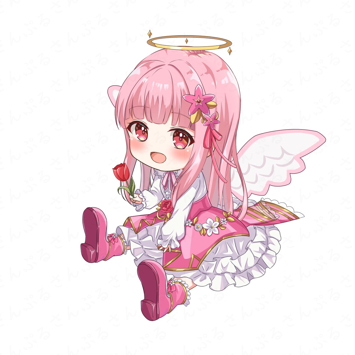ちびキャラの女の子を描かせていただきます グッズやSNSアイコンにおすすめ。 イメージ7