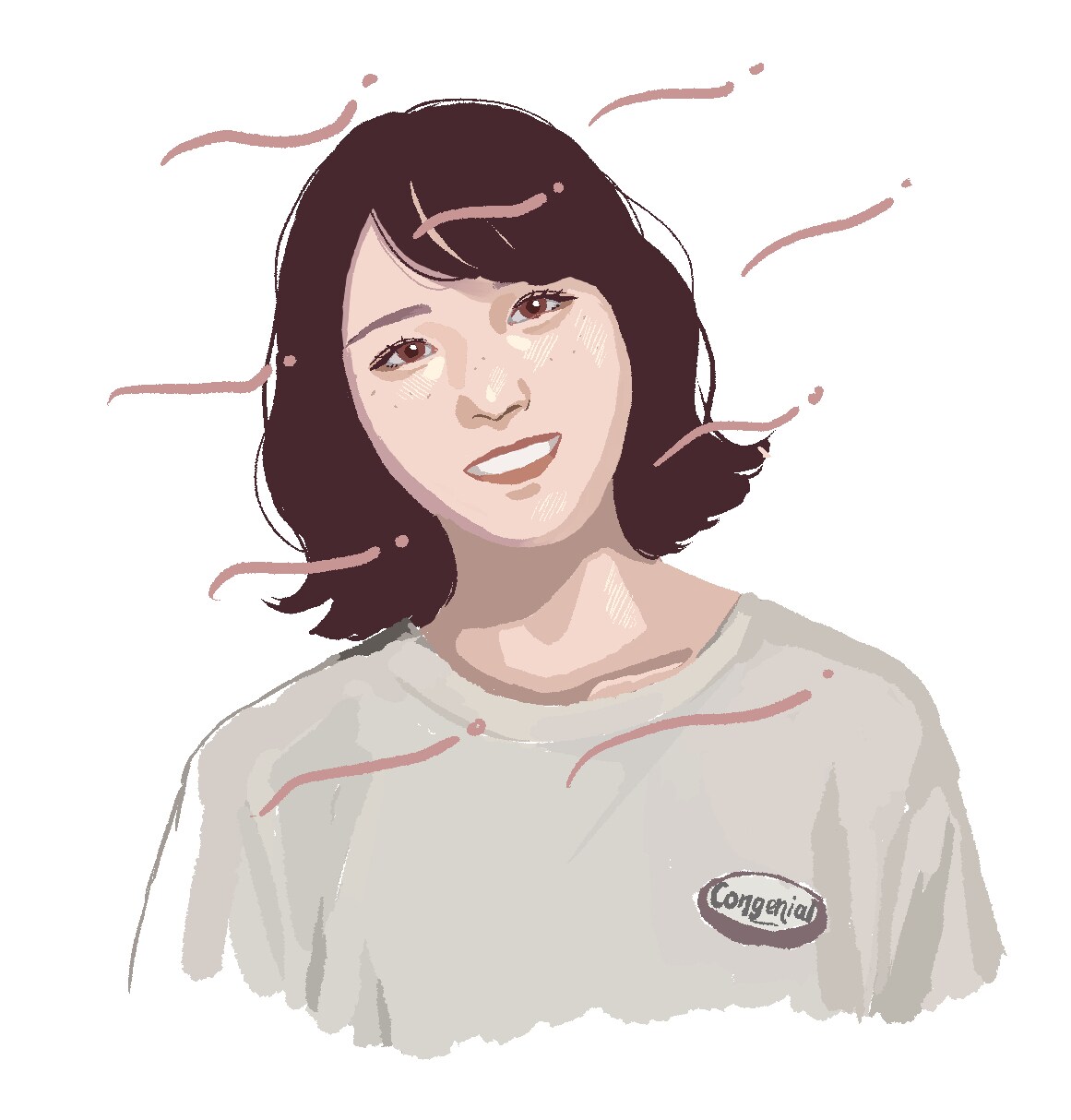 リアルすぎず優しい似顔絵かきます オリジナルアイコン！似顔絵のプレゼントにも！ イメージ1