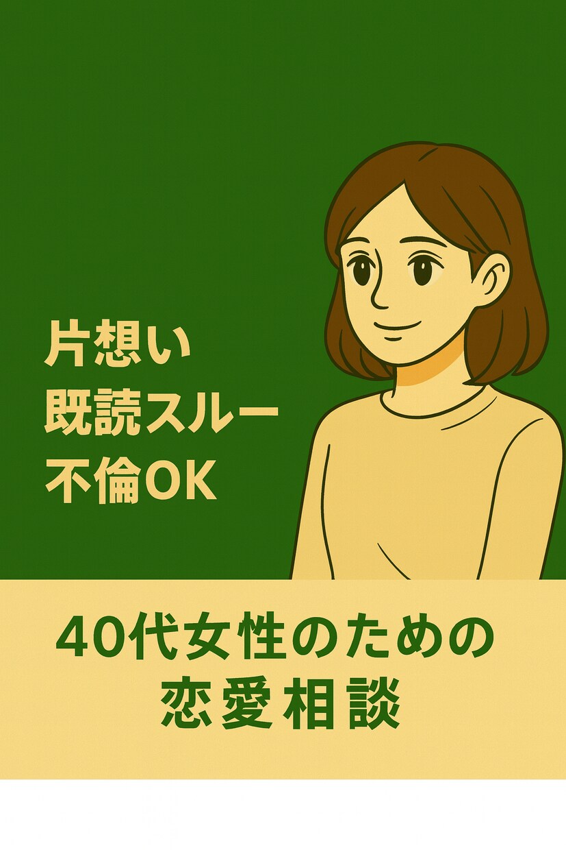 片想い・既読スルー・不倫もOK 恋愛相談のります やさしくて前向きになれる恋愛相談。 イメージ1