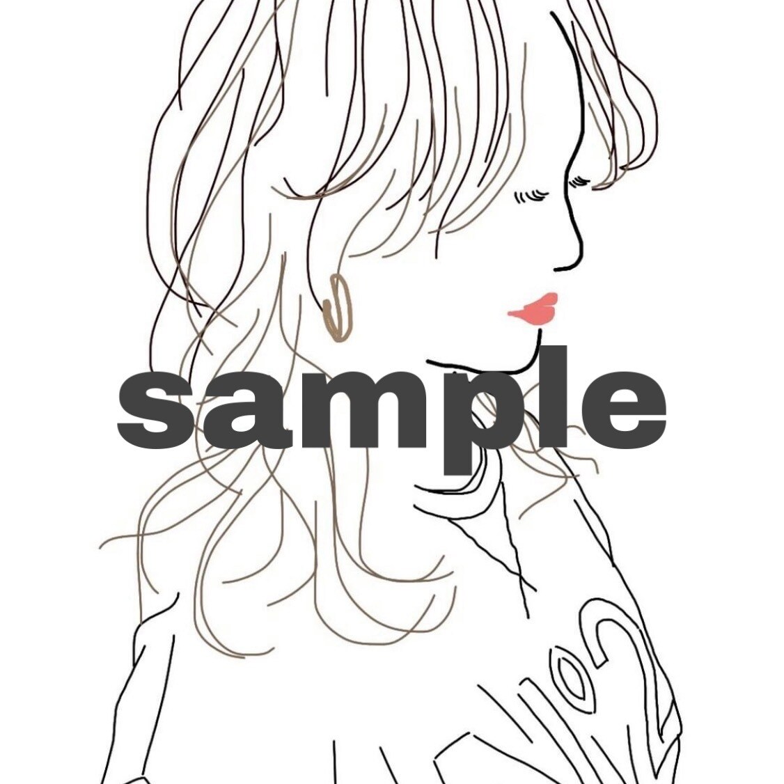 SNSなど似顔絵アイコン作ります 誰ともかぶらない素敵なアイコンに♩ イメージ2