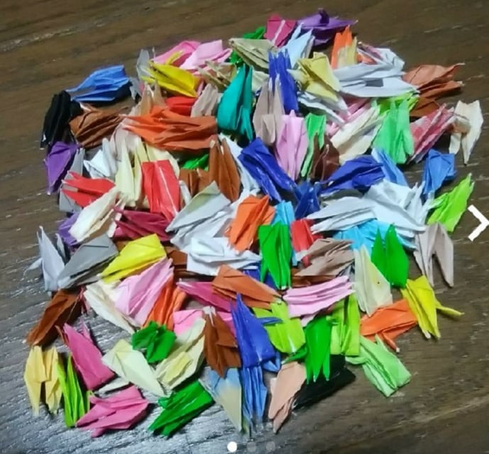 折り鶴　完成品販売してます ミニ千羽鶴　完成品です　ずに繋げられます イメージ2