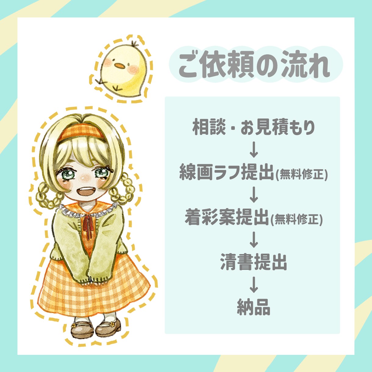 いろんな絵柄でミニキャラ制作します 商用利用込み！アイコンやサムネイルに！ イメージ3