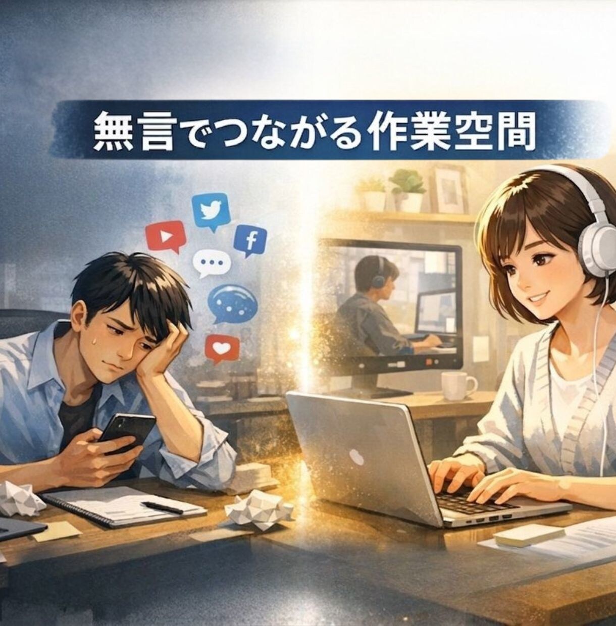 無言OK！先延ばし作業に取りかかれる環境を作ります 一人だとすぐだらけてしまう方向けのオンライン作業室・自習室 イメージ1