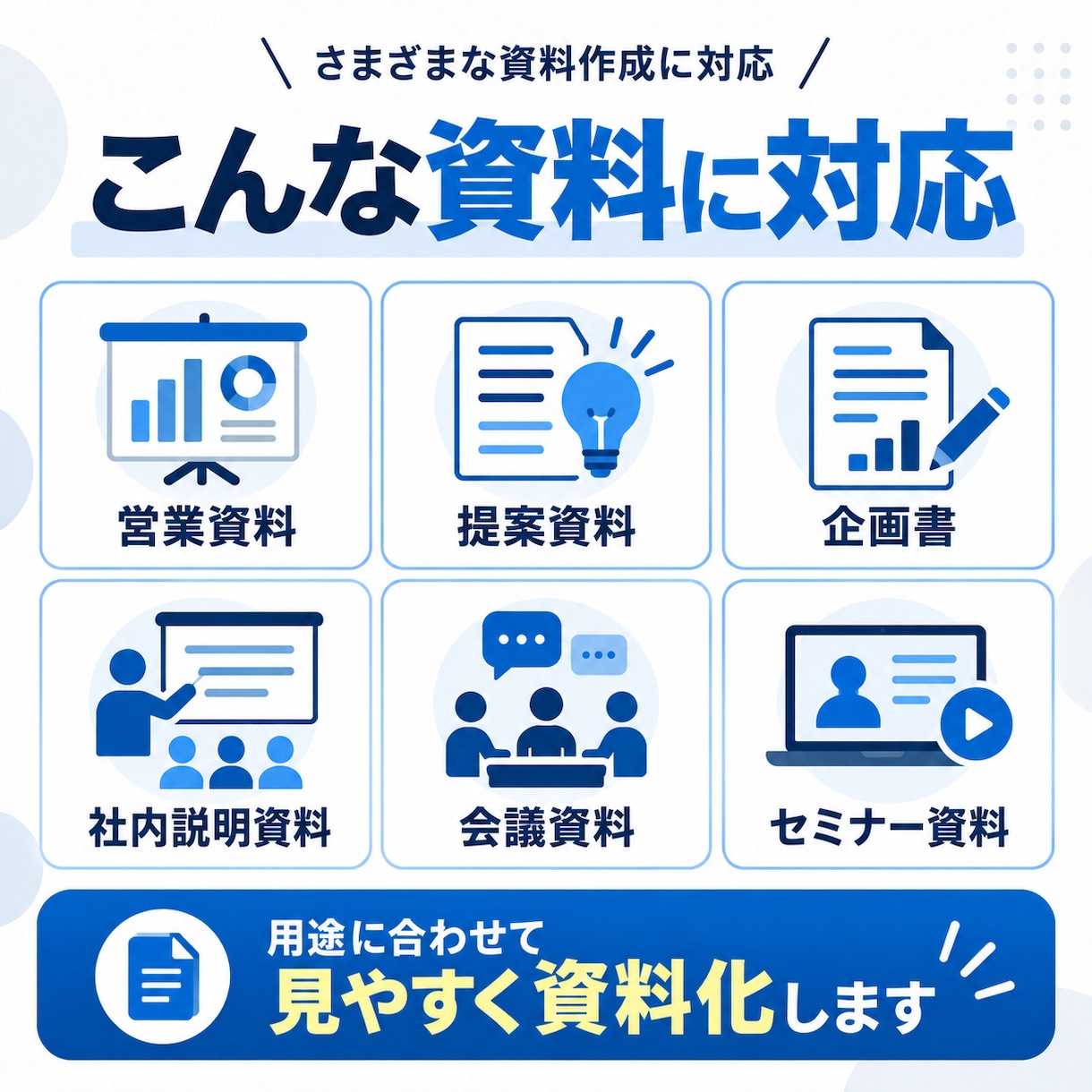 メモや文章からPowerPoint資料を作成します 構成から整えて見やすく伝わる資料にします イメージ2