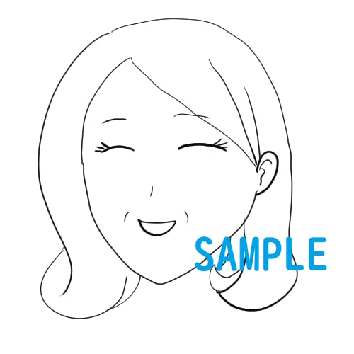 そっくり？！漫画風似顔絵お描きします モノクロの、ゆるくかわいいい似顔絵イラストです！アイコンにも イメージ3