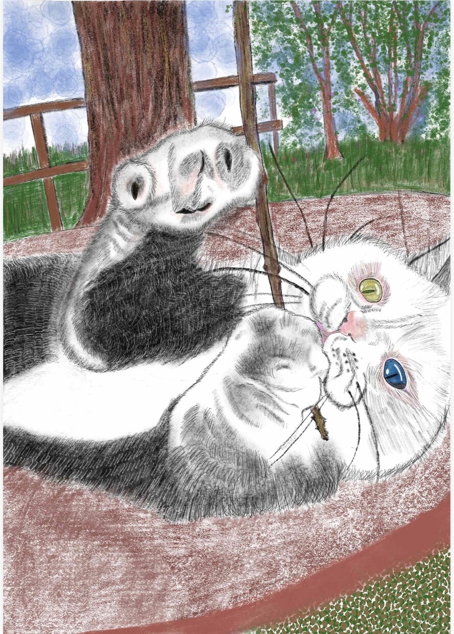 即日納品可能、画像を参考に素敵な絵をお届けします デザイナーのセンスを活かし鉛筆画からカラーまで仕上げます イメージ4
