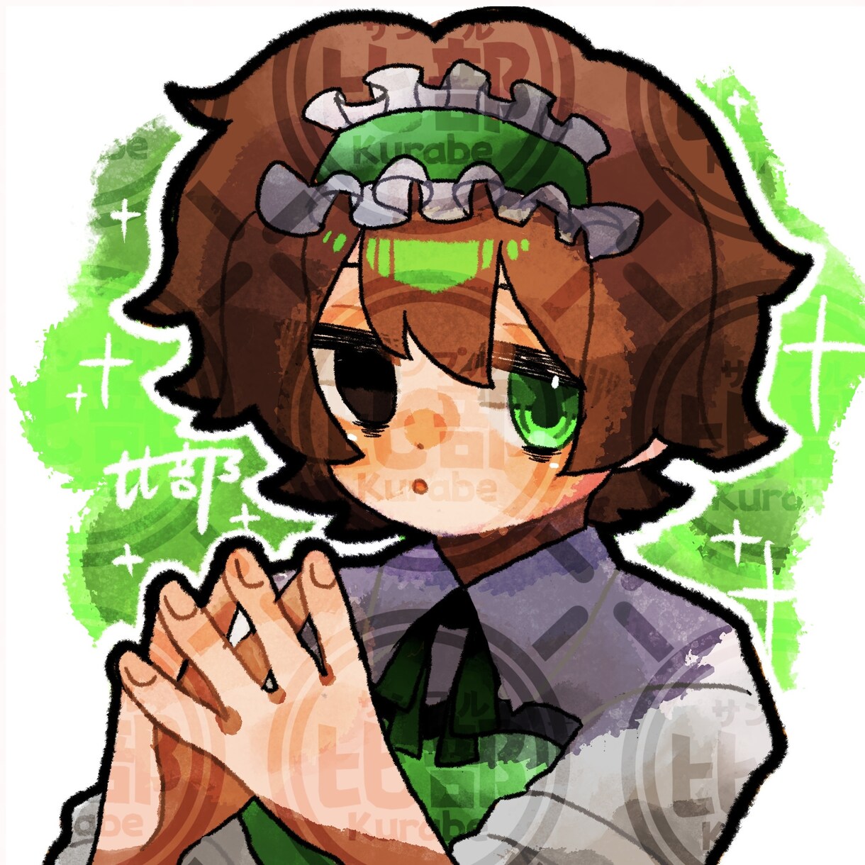 キラキラ可愛い系SNSアイコン描きます 丸っこい絵柄でアイコンをお求めの方へ！ イメージ1