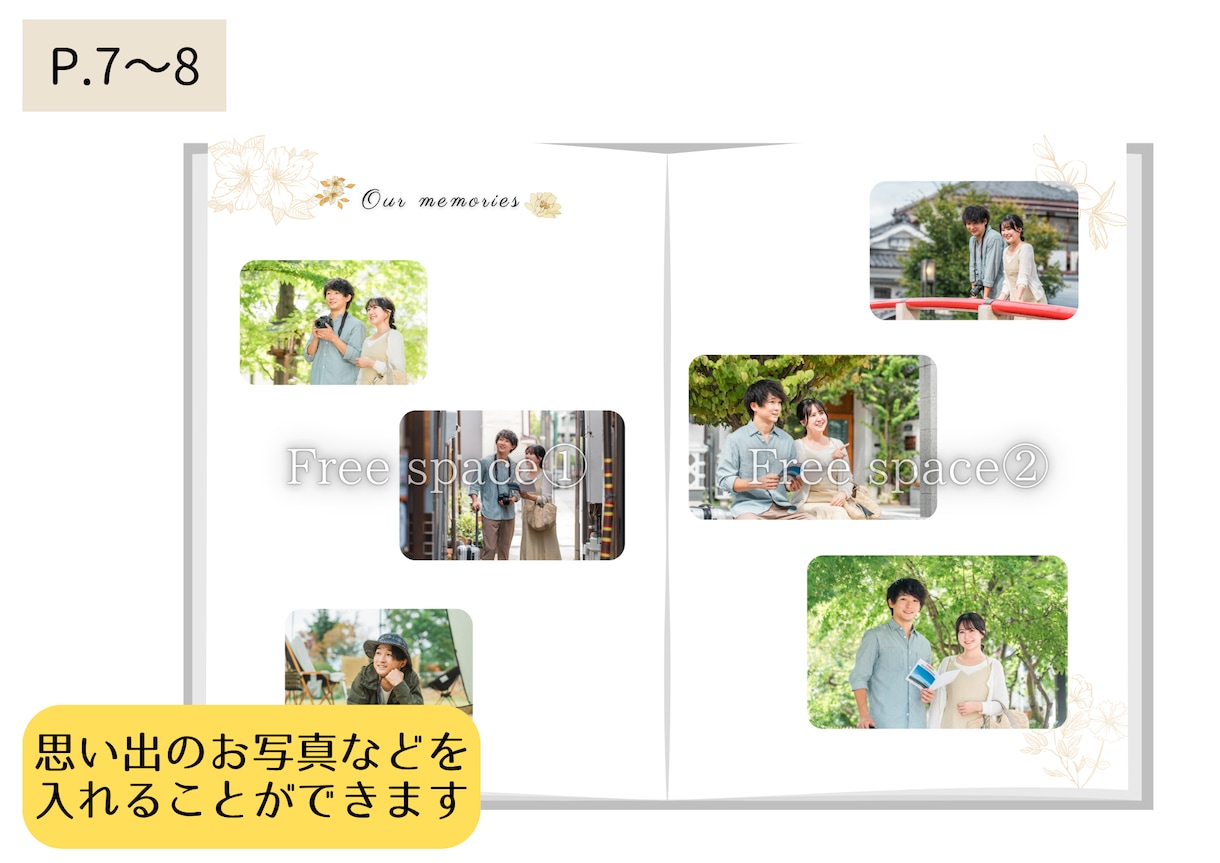 両家のご挨拶❤︎顔合わせのしおり❤︎作成いたします 全12ページの中綴じ冊子！コート紙orマット紙を選択できます イメージ6