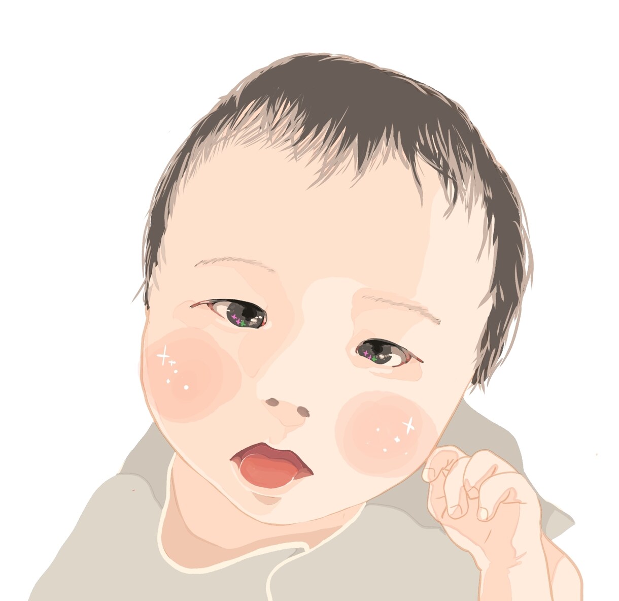 大人もOK◎キラキラかわいい似顔絵お描きします SNSのアイコンやヘッダー、壁紙に！ イメージ5