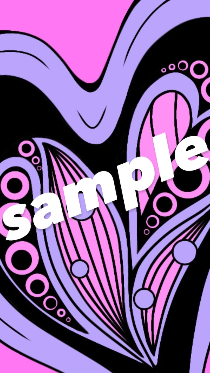 sampleのようなイラストを描きます お洒落な絵を部屋に飾りたい、または壁紙などにしたい方へ、 イメージ8